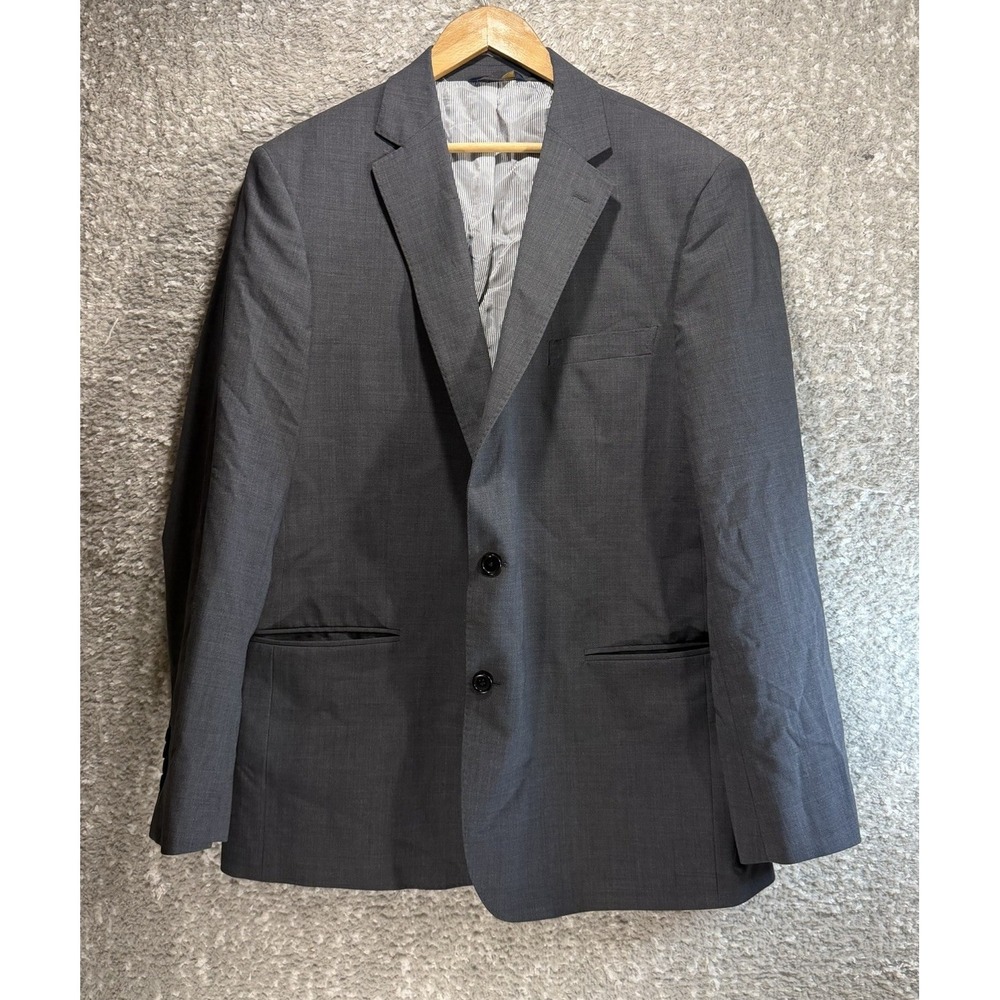 Brooks Brothers Explorer Classic Blazer Mens 46L Gray Wool Blend Sport Coat